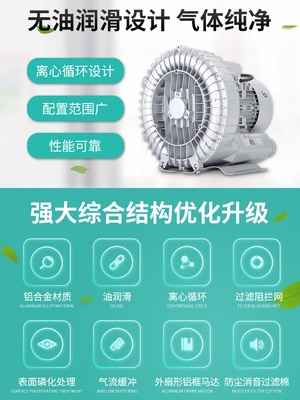 漩涡风机高压旋涡式气泵罗茨风机真空泵强力鼓风机工业曝气增氧。