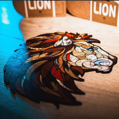 德国拼图动物猫木制异形木质