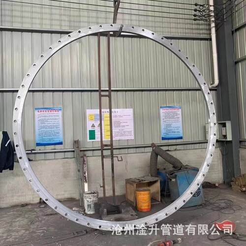 大口径卷制异形法兰大型厚壁合金Q55E对焊法兰WN带颈对焊法兰