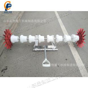 水稻颗粒直播机单人手拉式水稻点播机不锈钢人力手推播种机