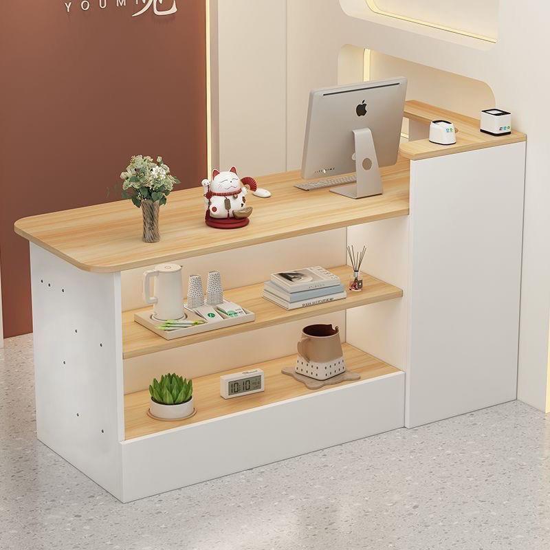 收银台柜台简约现代店铺小型服装店美容院前台商用吧台接待