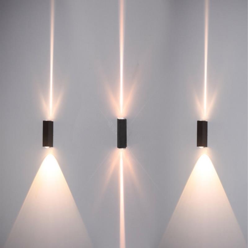 Led壁灯户外双头户外上下灯外墙灯防水门洗墙射灯家庭楼梯