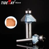 浪潮新型工业级45度斜刀切边机配轴承木工刀具斜刃倒角刀钨钢铣刀