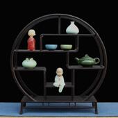 实木展示架 彷古多宝阁置物架 紫光檀小博古架紫砂壶架子 红木中式