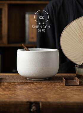 陶瓷洗茶超大容量可洗大缸储茶碗茶杯盆茶碗茶具洗茶杯盆茶渣缸
