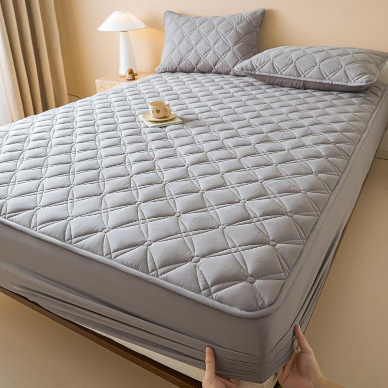 2025新款100%全棉床笠纯棉加厚夹棉防滑床垫套席梦思罩保护套定制