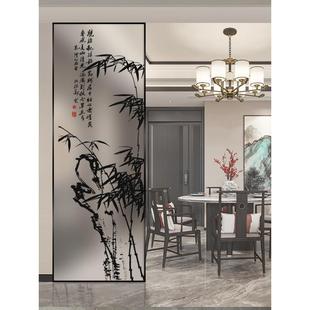 铝合金钢化艺术玻璃隔断客厅卧室简约玄关入户卫生间半墙餐厅屏风