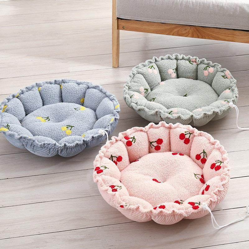 两用可调节猫窝花瓣窝圆窝垫子抽绳南瓜窝宠物床保暖深度睡眠猫床,宠物/宠物食品及用品,狗窝/屋/帐篷/沙发,淘宝优惠券,粉丝福利购,淘宝优惠卷