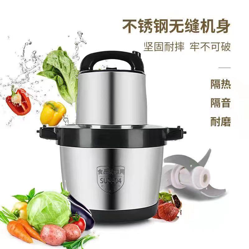 龙力6升大容量大功率绞肉机1000瓦纯铜电机绞肉机家用商用铰肉