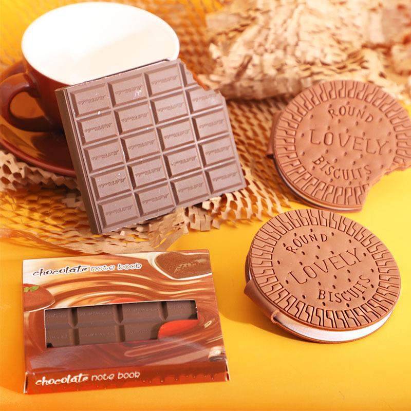 创意巧克力饼干便签纸可爱无粘性可撕便签本空白小本子横线记事本