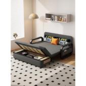 可折叠 书房 可拆卸 棉麻沙发床 可洗小公寓 客厅 简单 单