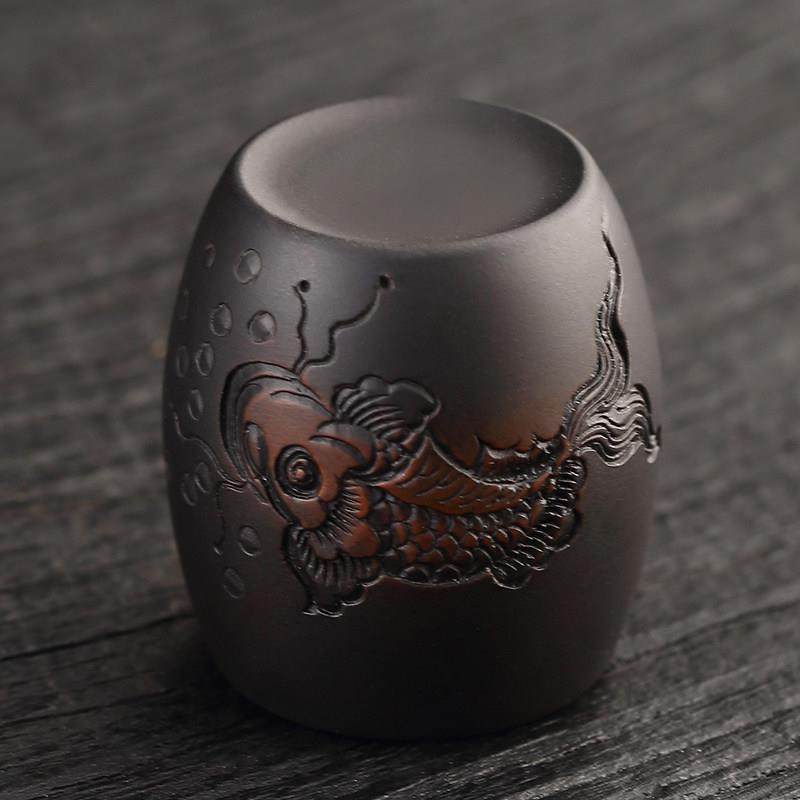 建水紫陶紫砂茶壶盖碗盖子配件盖置陶瓷壶盖托茶具垫茶道功夫茶垫