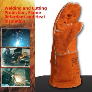 威特仕电焊手套0328牛皮2101防烫隔热耐磨高温劳保焊接焊工手套