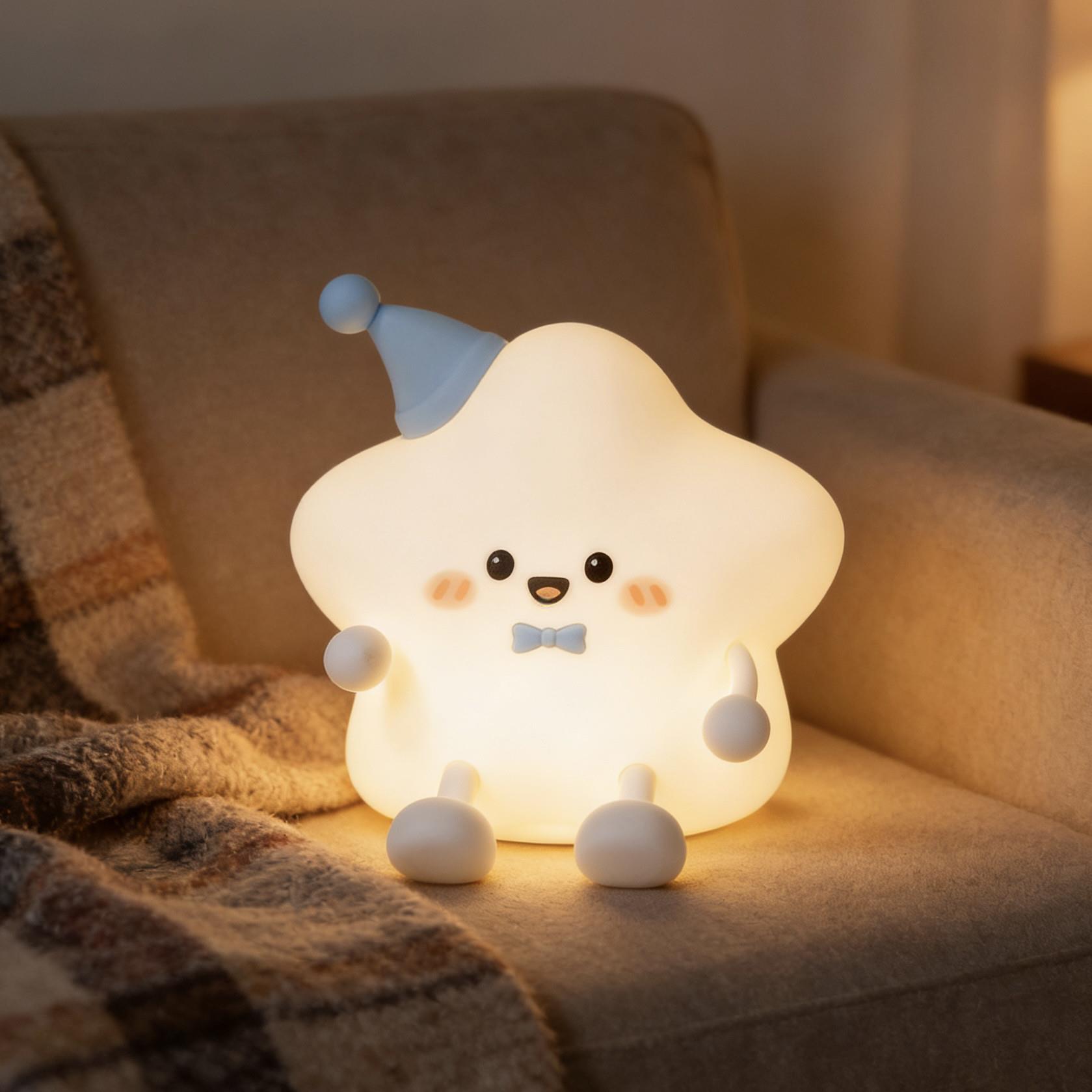 星星小夜灯拍拍灯儿童生日礼物婴儿喂奶遥控七彩床头氛围伴睡灯