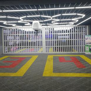 洗车店PVC折叠推拉门汽车美容房间防尘防水隔断商场店铺隐形百叶