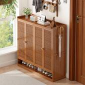 鞋 柜一体靠墙出租房用 架子家用入户门口多层简易收纳省空间小窄鞋