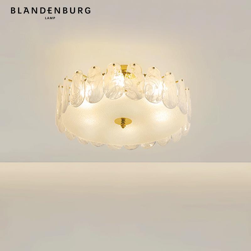 铂阑灯堡卧室主灯法式轻奢云雾水晶灯新款简约现代艺术大气吸顶灯