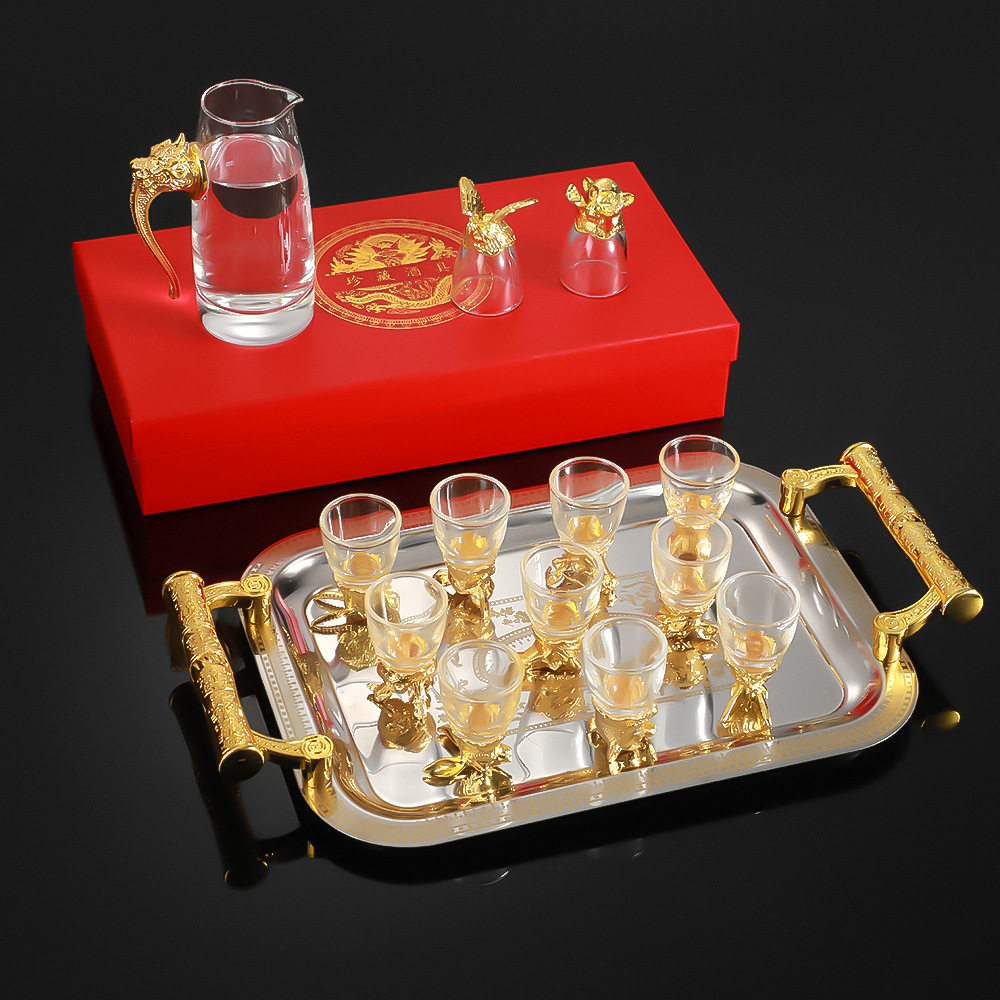 十二生肖酒具套装礼盒壶