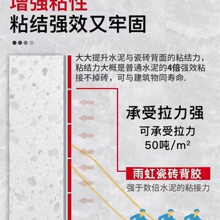 热销东方雨虹双组分背胶瓷砖墙面粘合剂多功能耐候拉毛内外墙界面