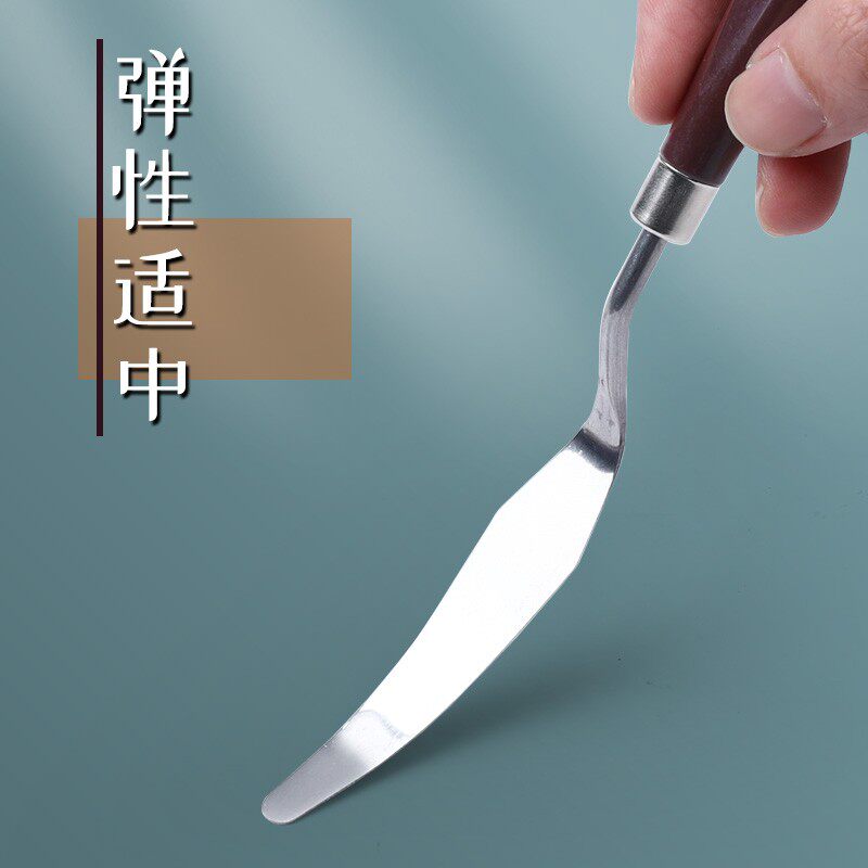 热销油画刀刮刀套装小丙烯水粉颜料工具圆头平头小尖刀美术用品用