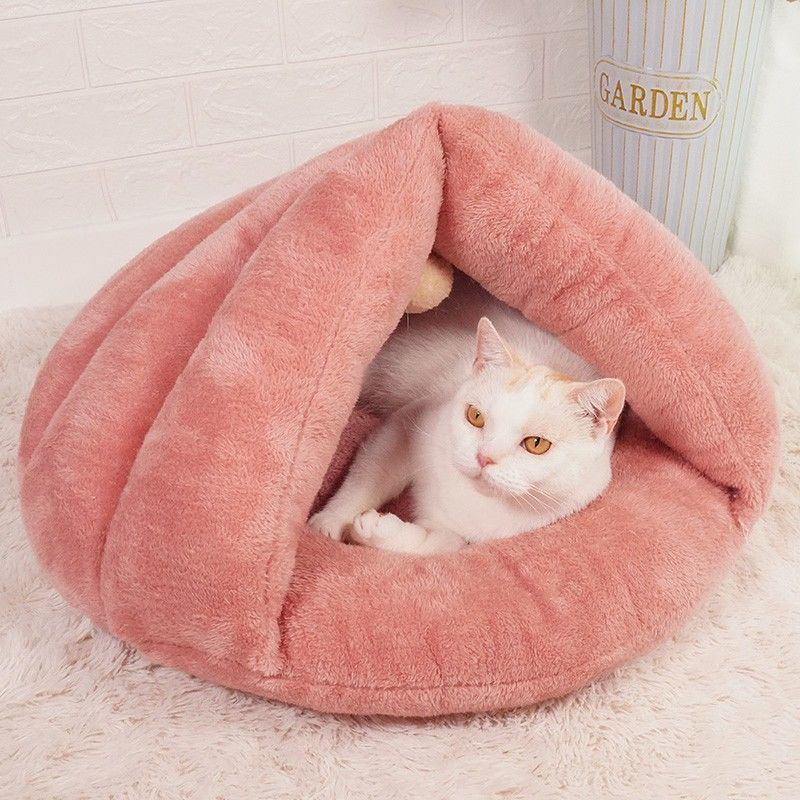 热销猫窝冬季保暖四季通用猫咪窝封闭式猫屋小型犬狗窝睡袋窝猫咪
