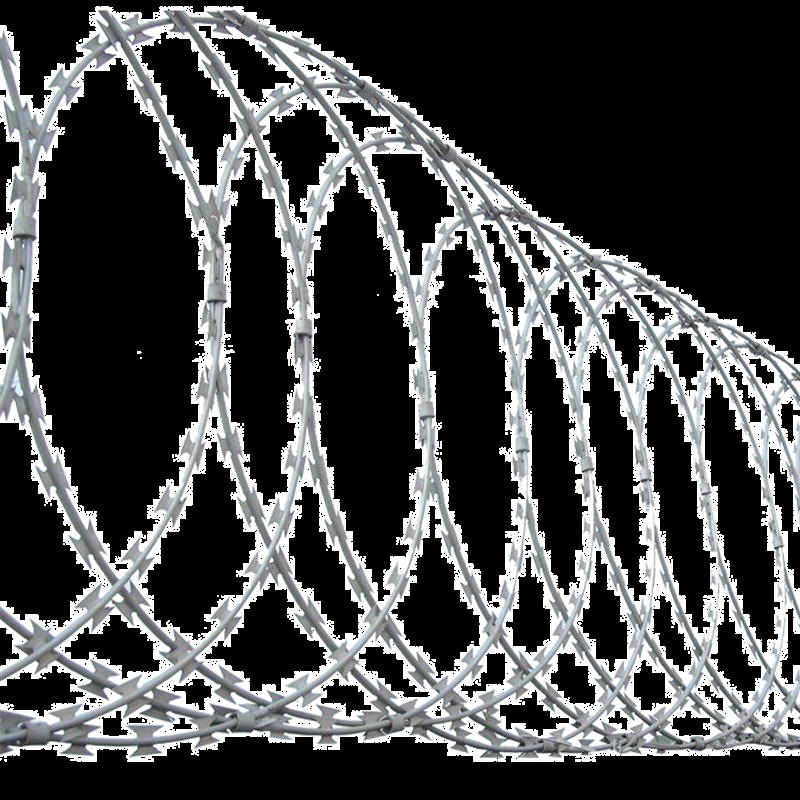 热销304不锈钢刀片刺绳蛇蝮式刺丝滚笼刺网围墙防爬拉力刮刀防盗