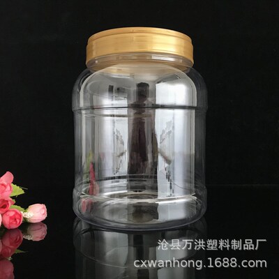 热销大口径泡菜坛子密封罐方形塑料瓶加厚透明杂粮腌菜储物罐