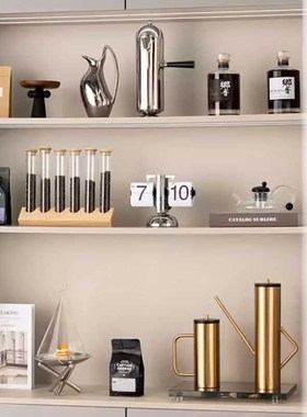 热销样板房咖啡主题套装酒吧餐饮店前台展示柜装饰品售楼处西餐厅