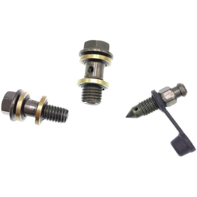 热销刹车泵螺丝刹车管螺丝刹车泵接油管螺丝8/10mm1.25MM出气孔螺