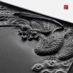 2024年新款 新品 茶盘家用乌金石头茶台石板高端办公室茶具结婚送礼