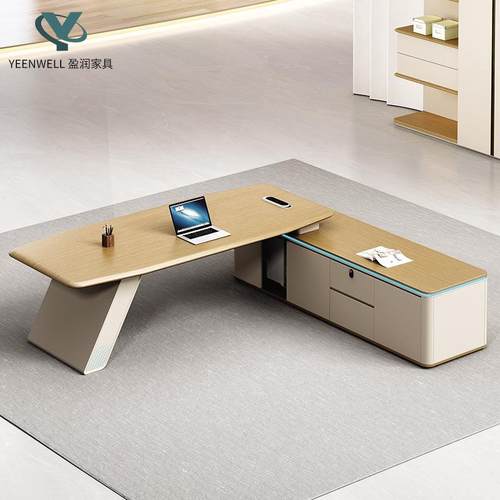 老板桌办公桌组合简约现代尚时GLMA02总经理公办椅室总裁桌大班台