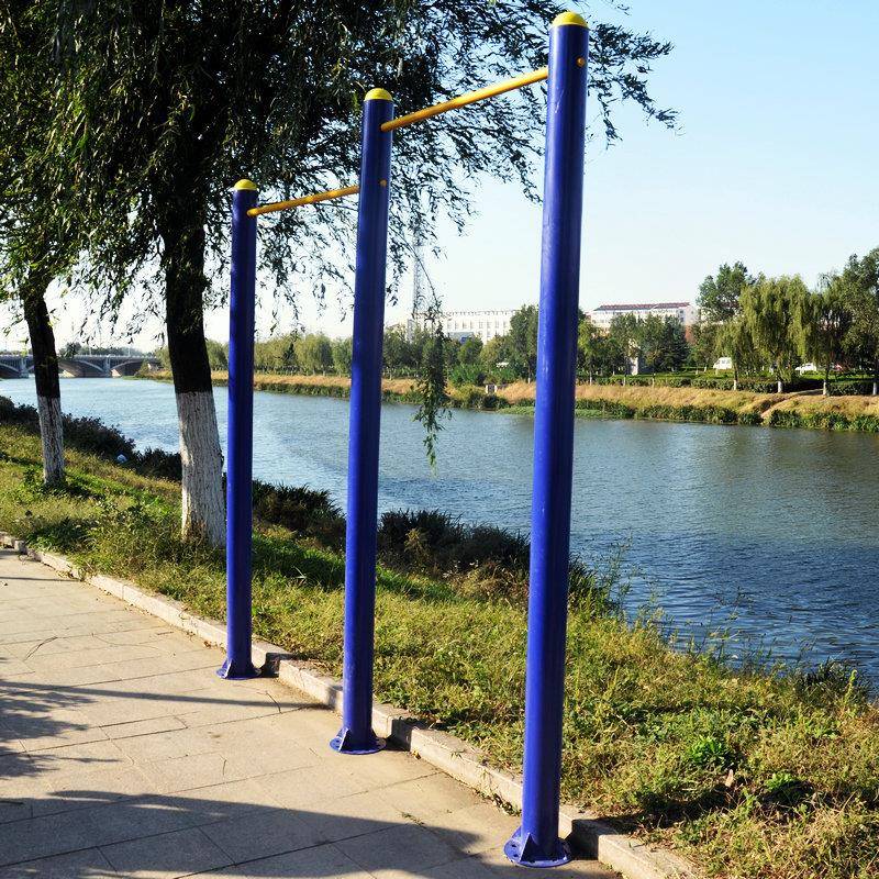促销室外单架杠双ZW-016杠外引体向上户肋木路径小区公园高低杠身