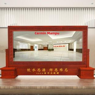 定制仪容镜警容镜军容镜风纪正衣单位大厅公司学校赠礼实木落地镜