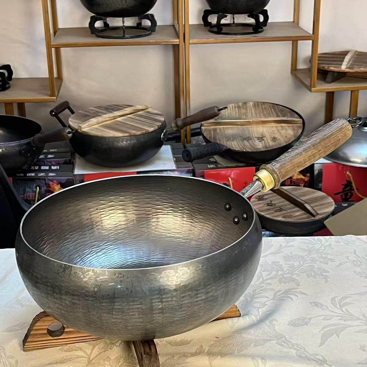 龙鳞纹大肚锅 正品章丘手工铁锅 无涂层 热锻手打铁锅,厨房/烹饪用具,炒锅,淘宝优惠券,粉丝福利购,淘宝优惠卷