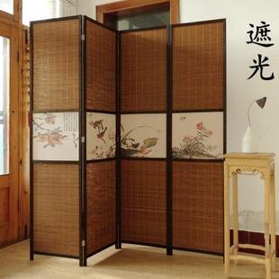 入户玄关实木屏障遮光隔断茶室民俗复古做旧室内屏风 隔断屏风中式
