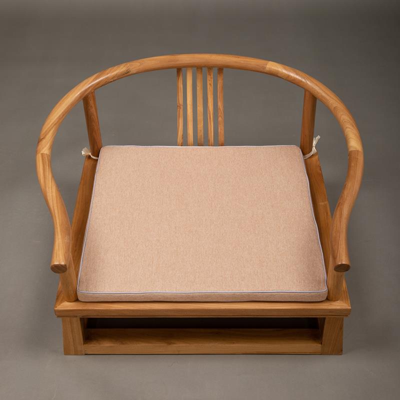 榻榻米圈椅新中式禅椅白胚实木椅子老榆木盘腿打坐椅主人椅矮圈椅