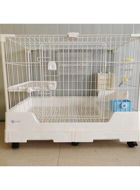 现货达洋兔笼R81R61双抽屉防喷尿兔子豚鼠龙猫笼子特大号R51家用