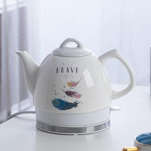 景德镇陶瓷电热水壶自动断电瓷器烧水壶家用防干 干烧小号泡茶开