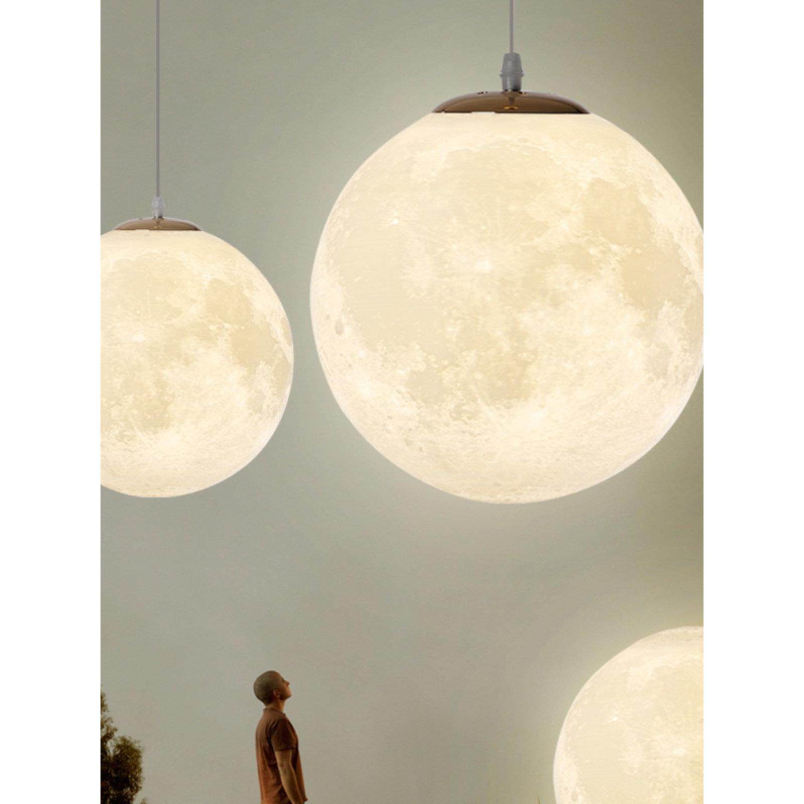 月亮灯创意艺术餐厅球行星灯流行服装店科教娱乐球形月亮吊灯,家装灯饰光源,餐厅吊灯,淘宝优惠券,粉丝福利购,淘宝优惠卷