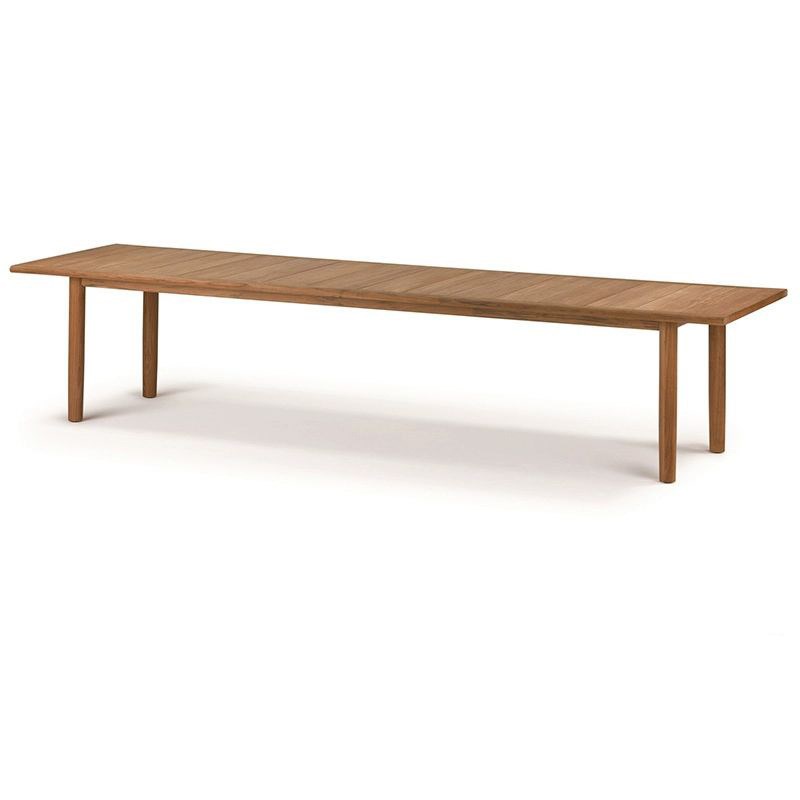 户外柚木b桌椅庭院防水防晒休闲实木餐桌椅家具设计师室外藤椅组