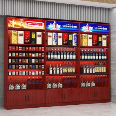 烟柜收银台便利店玻璃烟酒柜组合转角柜酒水展柜上门安装超市zb59