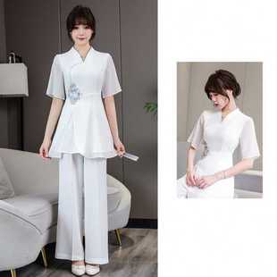 性感制服 7359 长裤 新款 足疗店桑拿按摩足浴技师服女套装