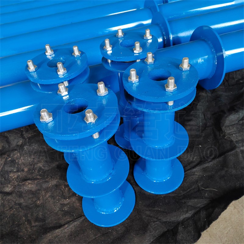 生产国标刚性防水套v管排水管道用柔性防水套管