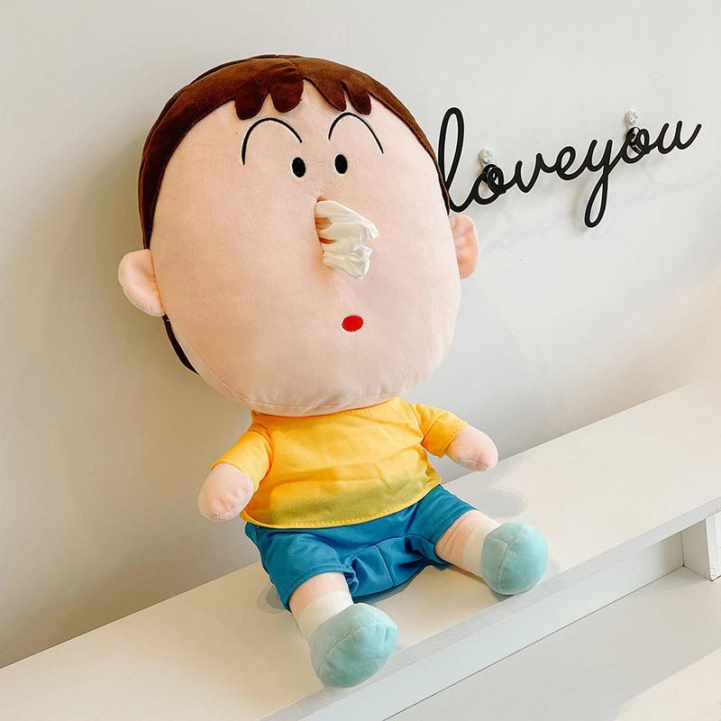 可爱毛绒玩偶阿呆抽纸盒学生书包背包挂件卡通公仔车载装饰纸巾