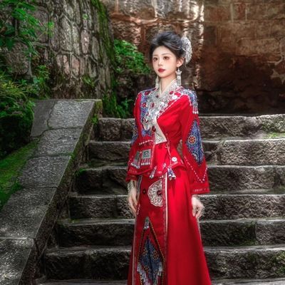 新款苗族苗疆少女旅拍民族服装