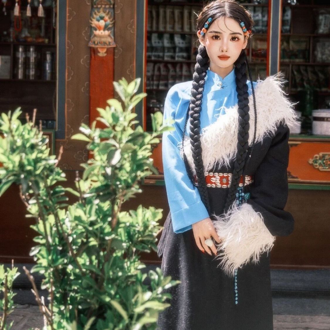 2025新款藏族旅拍清新感民族服装