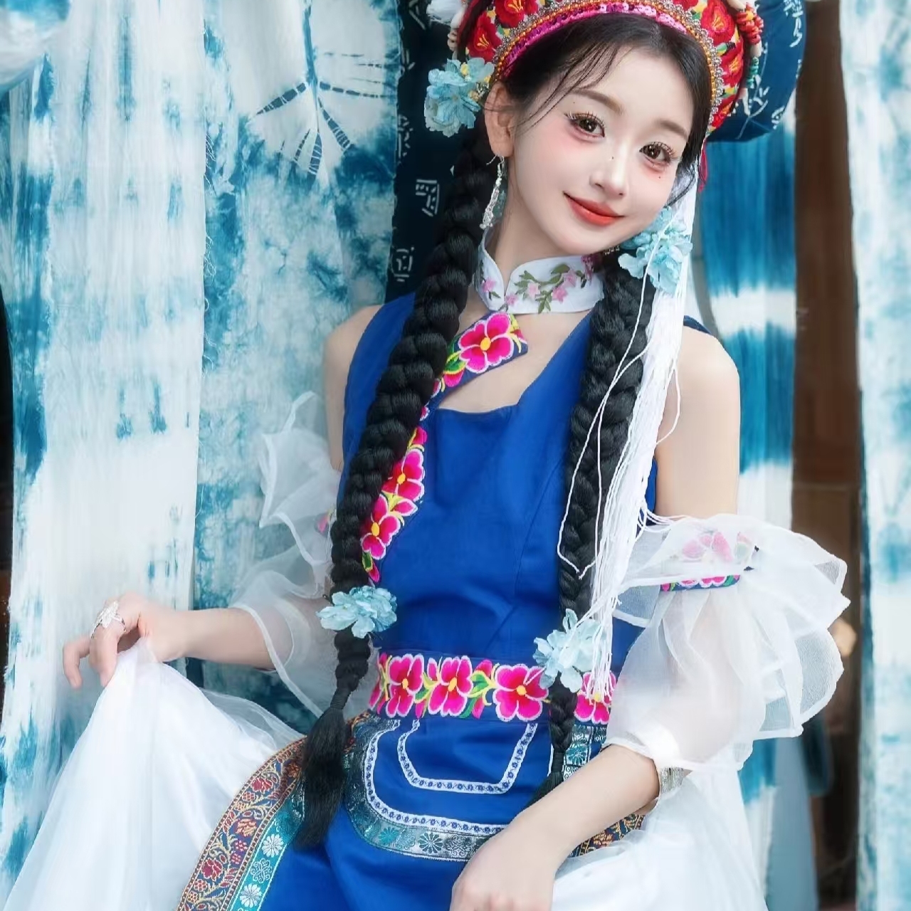 新款民族服装白族旅拍写真服饰