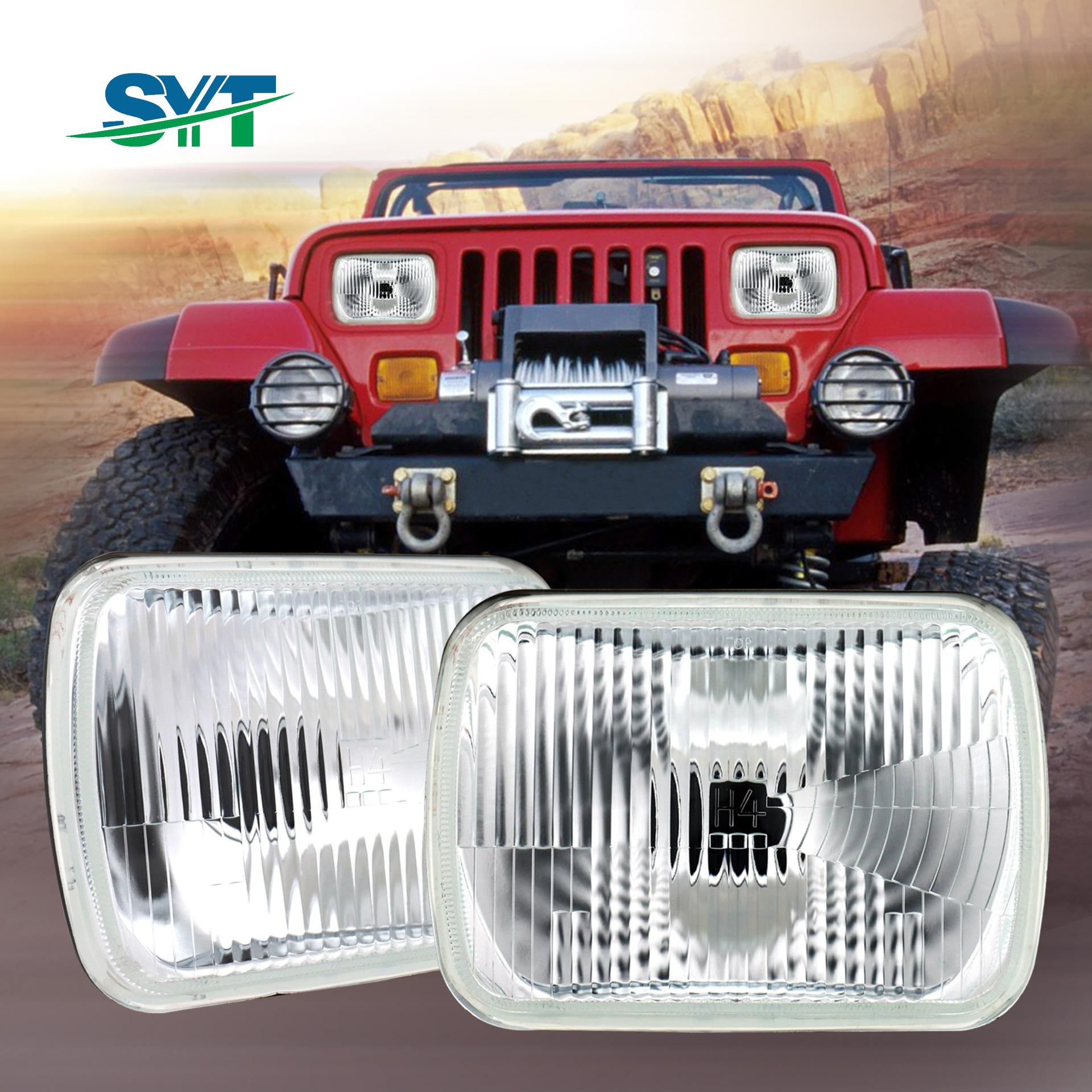 6052半封闭灯芯7寸方灯5*7/6*7英寸前大灯6054光束灯前大灯H4灯泡