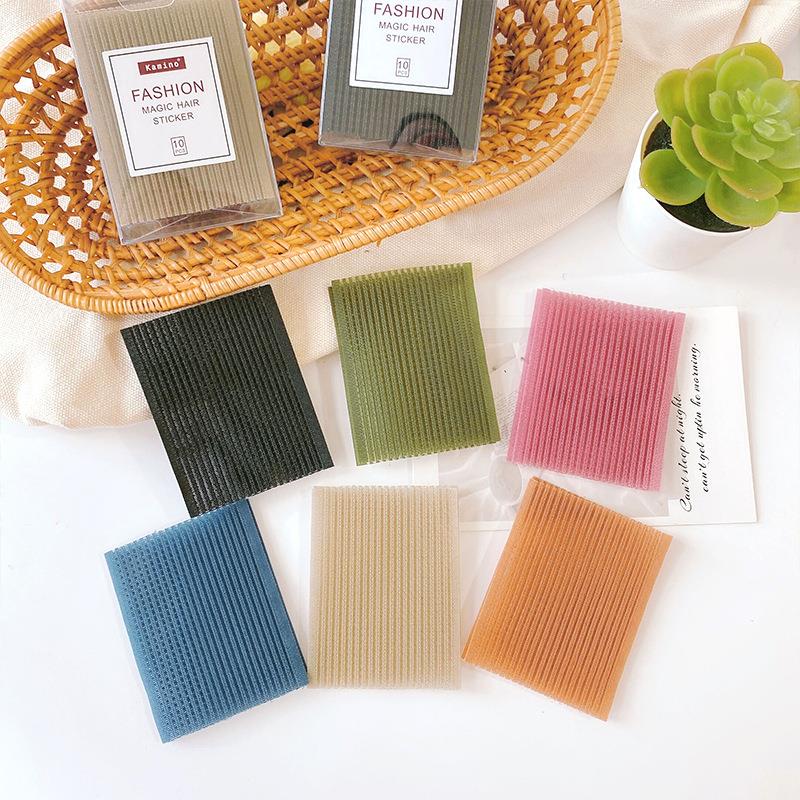 10片装网红刘海贴发帖魔术贴头饰发粘碎发贴头贴魔法贴粘头发饰女