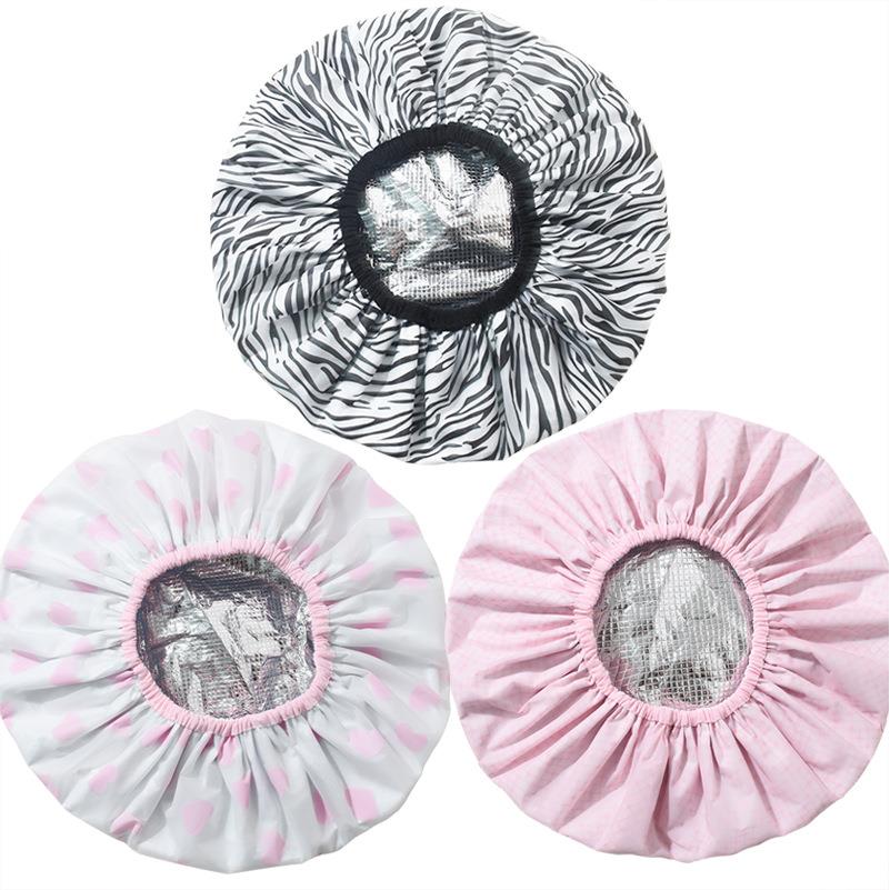 护发锡纸焗油帽不插电自热发膜帽双层防水洗澡帽女长发防静电浴帽